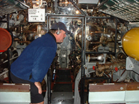 Darrell 'Smitty' Smith touring the USS Pampanito